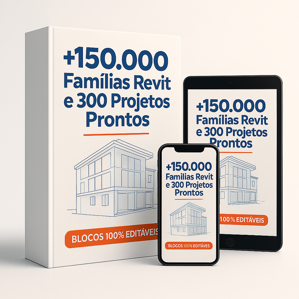 Pacote Revit Revolution com mais de 150.000 famílias e 300 projetos prontos